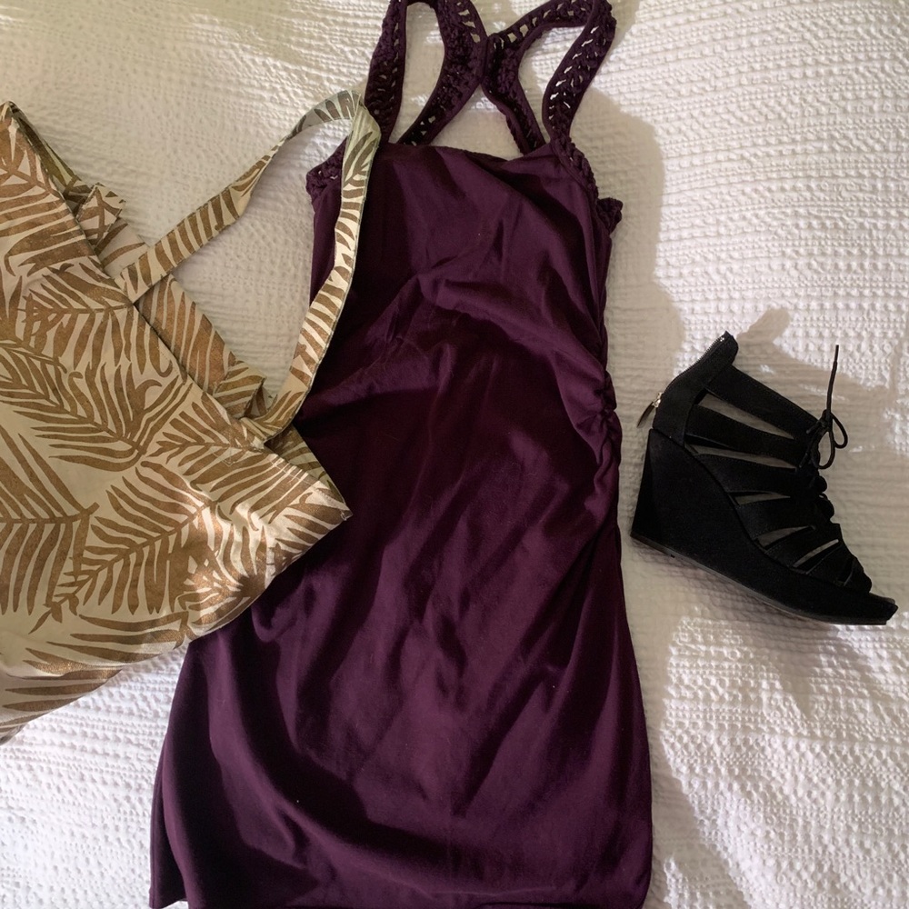 Bundle of 2! Fitted, racer back ruched dresses!